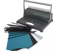 Machine à relier à spirale GENIE, y compris kit de reliure plastique CB-850