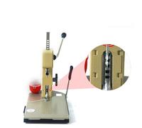 Machine à relier le papier, machine de découpe de papier à positionnement par grille, machine intégrée de reliure et de découpe for dossiers financiers, billets Haute efficacité(Rose gold)