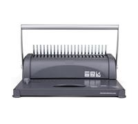 Machine à relier manuelle à peignes for bureau, machine à relier les anneaux de tabliers en plastique financiers, 21 trous, capacité de 350 pages