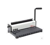 Machine à relier manuelle à spirale TD-13 for classeur de livres en papier métallique, perforation et reliure, reliure à un anneau en fer, fournitures de bureau