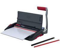GBC CombBind CB12 4410060 Relieuse manuelle pour 165 feuilles A5/A4, design compact et léger, perfore 12 feuilles, noir/argenté