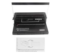 Machine à Relier Spirale, Perforatrice 34 Trous Carrés, Capacité 12 Feuilles 80g, Reliure 120 Feuilles pour Papier A4 A5 - Système 3:1, Conception Ergonomique, Usage Bureau et École