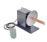 Machine à rembobiner pour affiche et papier peint, vitesse réglable de 400 tr/min avec interrupteur à pied, commande avant/arrière, disque de 175 mm pour bannières en tissu et vinyle