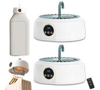 Machine à repasser automatique, séchoir portable, défroisseur vapeur, avec vapeur verticale, for les voyages, la maison, l'appartement(White*2)