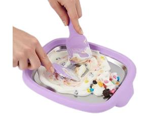 Machine à | Réutilisable avec 2 grattoirs, crème glacée facile à utiliser - Convient aux et aux adultes faits maison Soft sert sorbet dessert yaourt cuisine