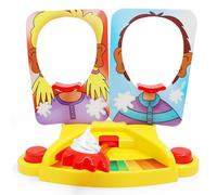 Machine À Rire Pour Deux Joueurs Avec Batterie De Crème Pour Gâteaux Papi Plastique Jaune Accessoire De Fête D'humour Pour Hommes Style Tiktok