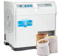 Machine à Riz Électrique, Moulin à Grains Automatique 500W avec Réglage de Précision Continu et Lame en Acier Allié, pour Usage Domestique, Appareil de Cuisine pour Traiter Le Riz, Le Blé, l'Orge