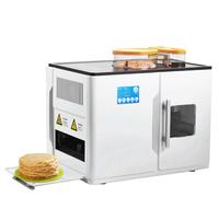 Machine à roti chapati entièrement automatique, machine électrique de fabrication de pains plats tortillas crêpes pita, 20 pièces/une fois, pour chapati, galettes de maïs, tortilla à la farine