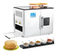 Machine à Roti, Chapati Et Crêpes Entièrement Automatique, Machine à Tortillas, Pains Plats, Pitas, Préparation De 20 Pièces à La Fois, Pour Roti Indien,Chapati,Tortillas,Galettes De Maïs,Tawa,Dosa