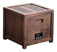 Machine à rôtir le thé électrique 200 W, cage à rôtir le thé avec écran LED tactile, minuterie 30 min-2 h, contrôle de la température 120-180 °C, diffuseur d'arômes de thé, for thé, herbes, noix