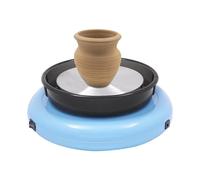 Machine à roue en céramique 60 W bleue, vitesse réglable 0-180 tr/min avec interrupteur avant/arrière, mini tour de poterie électrique, silencieux, avec coussinets antidérapants amovibles