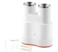 Machine À Rouleaux D'œufs Automatique À Double Tube, Machine À Rouleaux D'œufs À la Saucisse Multifonction, Chauffage Uniforme À 360 °, Cuisson de 6 Minutes, Intérieur en Cristal Noir Antiadhés white