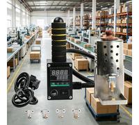 Machine à rouler la colle thermofusible à poussée manuelle 150 W,contrôle de la température à affichage numérique et têtes de revêtement de colle de différentes tailles(50ML)