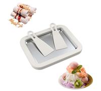 Machine à rouler la crème glacée, DIY Glace Poêle à rouleaux avec 2 grattoirs, Instantané Glace Fabricant Rectangle Assiette froide pour Fabrication Fait maison Crème roulée