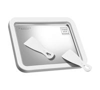 Machine à rouler la crème glacée - Machine à glace - Rouleau à crème glacée - Machine à pain de glace instantanée - Plaque de rouleau à glace pour sorbetière roulante - Plateau à glace frit