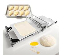 Machine à rouler la pâte électrique pliante avec planche à découper, laminoir à pâte électrique en acier inoxydable, machine à rouler avec épaisseur réglable