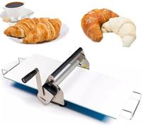 Machine à rouler la pâte - Épaisseur réglable - En acier inoxydable - Pour la fabrication de pizzas et de pâtisseries maison