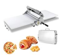 Machine à rouler la pâte manuelle en acier inoxydable épaisseur réglable pour préparation de pâte à pizza et pâte à caramel