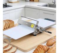 Machine À Rouler La Pâte Manuellement, En Acier Inoxydable, Épaisseur Réglable, Adaptée À La Confection De Croissants, Viennoiseries Danoises, Pâte Feuilletée Et Diverses Pâtes Model400