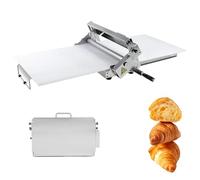 Machine à rouler la pâte pliante - Feuille manuelle en acier inoxydable - Épaisseur réglable pour faire de la pâte à pizza et du caramel - Modèle commercial