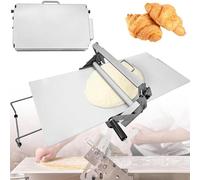 Machine à rouler la pâte pliante, Laminatrice à pâte manuelle en acier inoxydable avec épaisseur réglable 0-25mm, pliable et peu encombrante, pour boulangerie commerciale et domestique,pâte 103*58cm