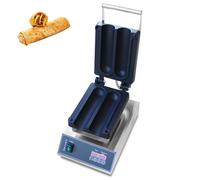 Machine À Rouler Le Poulet Électrique Commerciale, Machine À Burrito Au Poulet en Acier Inoxydable 1500 W, Bouton de Commande de Minuterie, Conception Anti-brûlure, Bac À Légumes Burri 2 compartments