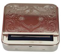 Machine à Rouler Les Cigarettes - Automatique - Métal Chromé avec Compartiment de Stockage Tabac - Élégant et Solide, Idéale pour Fumeurs ou Fumeuses, Compact, Pratique pour Voyage et Maison L70 mm