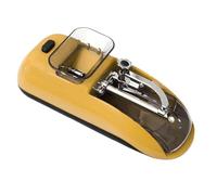 Machine à rouler les cigarettes， Electric Automatic Cigarette Filling Machine, Portable Tobacco Accessories, Suitable for 8Mm/6.5Mm Pipes(Yellow)