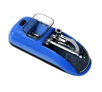Machine à rouler les cigarettes， Electric Automatic Cigarette Filling Machine, Portable Tobacco Accessories, Suitable for 8Mm/6.5Mm Pipes(Blue)