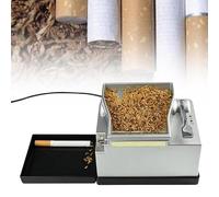 Machine à rouler les cigarettes électriques, rouleuse automatique de tabac en acier inoxydable de 6,5 mm/8,0 mm avec éclairage d'affichage, bac de récupération amovible, cadeau pour les,6.5mm