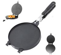 Machine à rouler les œufs, presse à tortillas antiadhésive et résistante la chaleur avec poignée de 6, 7 pouces de diamètre..pour la cuisine crêpes cupcake cornet crème glacée.