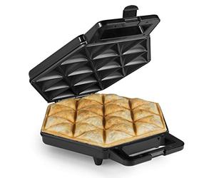 Machine à samoussas Princess 123001 noire - 24 bouchées - 1 200 W, Noir, Acier Inoxydable