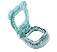 Machine à sandwich de poche tout-en-un pour sandwichs carrés, permet également de faire des tartes, des boulettes et des collations portables, facile à utiliser et à nettoyer (bleu)