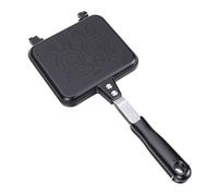 Machine à sandwich double face motif lapin, poêle à panini antiadhésive, grill de camping en alliage d'aluminium avec poignée 6 x 14 pouces