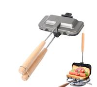 Machine à sandwich double grill - grande rôtissoire de 20 x 20 cm, plaques à saucisses chaudes amovibles, chauffe-rouleaux pour paninis, toasts et crêpes de grill électrique de table pour le ca