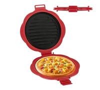 Machine à sandwich en silicone pour micro-ondes | de cuisson antiadhésive de 25cm, résistante à la chaleur, poêle à chaleur rapide, presse à Pizza, Bacon, toast, appareil de gril pour petit déj