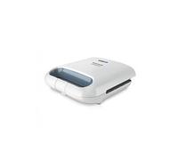 Taurus Mysandwich - Grill électrique 800W, Sandwich et croque monsieur, 2 plaques carrées anti-adhésives, Voyants d'alimentation et pré-chauffage, Blanc