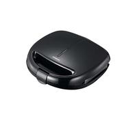 Melissa Appareil croque-monsieur 3-en-1 - gaufrier et grill de contact - plaques antiadhésives compatibles lave-vaisselle - pieds antidérapants - voyant lumineux - 850 W - noir