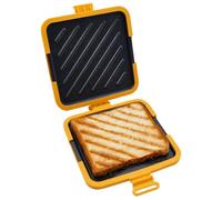 Machine à sandwichs pour micro-ondes, antiadhésive, passe au lave-vaisselle et au four, grille-pain, sans électricité