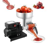 Machine à Sauce Tomate électrique Commerciale, passoire en Acier Inoxydable avec Grand Entonnoir et Support d'auge, idéale pour Les sauces Faites Maison aux Fraises et aux myrtilles