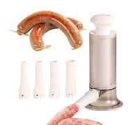Machine à saucisse manuelle générique - Machine manuelle à saucisse avec tubes, saucisse à viande avec 4 connecteurs de tube | Connecteurs pour presser les saucisses, outil de résultat