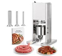 Machine à saucisses électrique - Capacité de 2 L avec pédale, moteur de 200 W et force de pression de 1000 N pour une fabrication facile de saucisses à la maison, réduit l'effort de démarrage manuel
