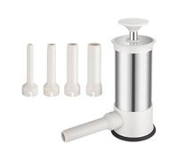 Machine à saucisses - Machine de remplissage de saucisses, machine à emballer des saucisses en acier inoxydable avec 4 tubes farcis | machine à saucisses manuelle, kit de saucisses, artefact pour