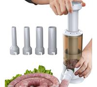 Machine À Saucisses Maison - Home Stuffer | Machine À Viande De Qualité Alimentaire, Capacité De 2,5 Lb, Dispositif Manuel Vertical En Acier Inoxydable Avec 4 Tubes De Remplissage, Outil De Cuisine Ma