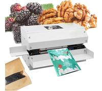 Machine à sceller à bande continue avec température et vitesse réglables pour un usage commercial et domestique, idéal pour les cookies et les petits magasins