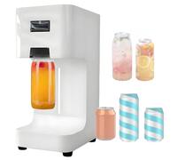 Machine à sceller automatique de canettes, capsuleuse électrique pour récipients en plastique d'aluminium, couture rapide de 1 à 3 secondes avec compteur numérique, design compact en acier pour