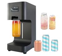 Machine à sceller automatique de canettes, capsuleuse électrique pour récipients en plastique d'aluminium, couture rapide de 1 à 3 secondes avec compteur numérique, design compact en acier pour