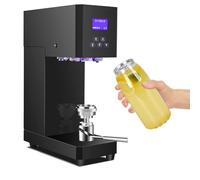 Machine à sceller automatique de canettes, scelleuse électrique avec compteur et affichage LED, 370 W, pour couture, fermeture et bouchage, convient aux canettes de 5,5 cm de diamètre et de 11,5 à 17
