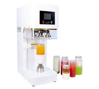 Machine à sceller automatique pour canettes de soda commerciales avec hauteur réglable, écran LCD intelligent, pour canettes, bocaux et bouteilles