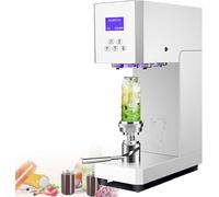 Machine à sceller automatique pour canettes - Scellant électrique pour boissons avec écran LCD, temps de fermeture rapide de 4 à 6 secondes, hauteur réglable